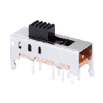 Switch Slide ON ON ON DP3T Raised Slide 0.3A 50VDC 10000Cycles PC Pins Thru-Hole