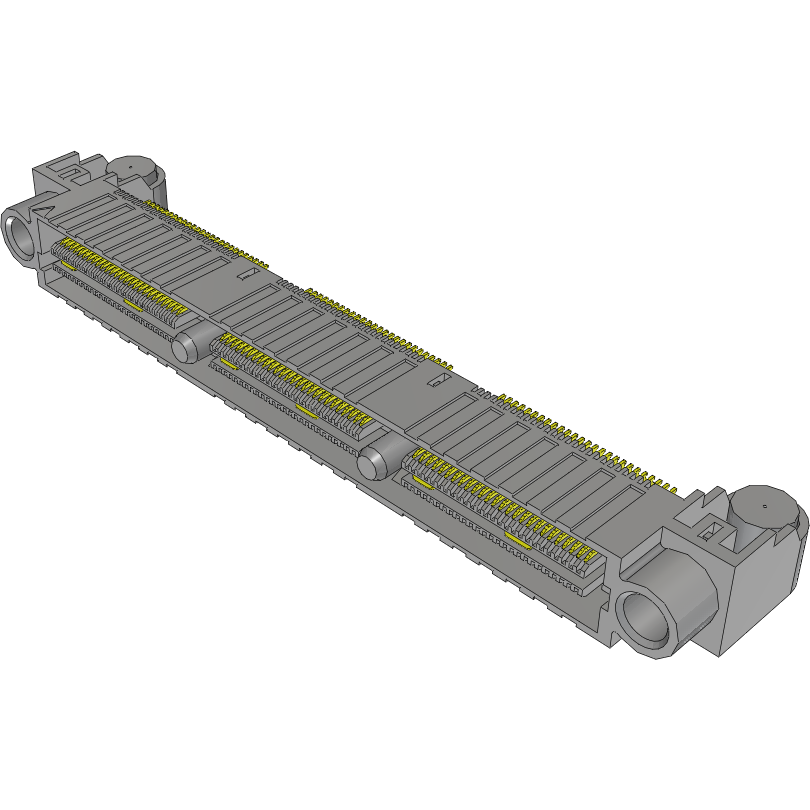 Samtec-QFS-078-01-H-D-RA Steckverbinderleisten und Leiterplattenbuchsen Conn Micro High Speed Socket Strip SKT 156 POS 0.635mm Solder RA Side Entry SMD/Thru-Hole Tray