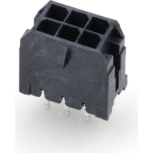 Molex-43045-0626 Steckverbinderleisten und Leiterplattenbuchsen Conn Wire to Board HDR 6Power POS 3mm Solder ST Top Entry Thru-Hole Micro-Fit 3.0 Tray