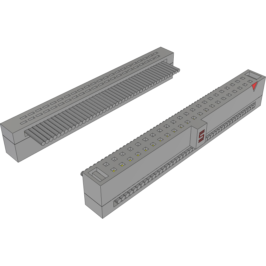 Samtec-FFTP-22-D-03.85-01-N-R Assemblaggio cavo a nastro piatto Cable Assembly 0.097m 30AWG 0.64mm 44 to 44 POS IDC Connector to IDC Connector F-F TIGER EYE™ Layer