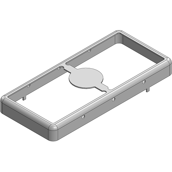 Masach Tech-MS400-10F null 40 x 18.3 x 4mm Two-piece Drawn-Seamless RF Shield/EMI Shield FRAME (CRS)