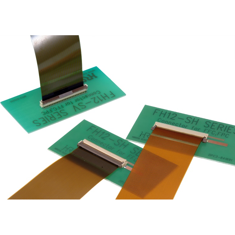 Hirose Electric-FH12-7S-1SH(55) Steckverbinder, FFC-FPC Conn FFC/FPC Connector SKT 7 POS 1mm Solder RA SMD T/R