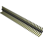 Conn Unshrouded Header HDR 36 POS 2.54mm Solder RA Side Entry Thru-Hole Bulk