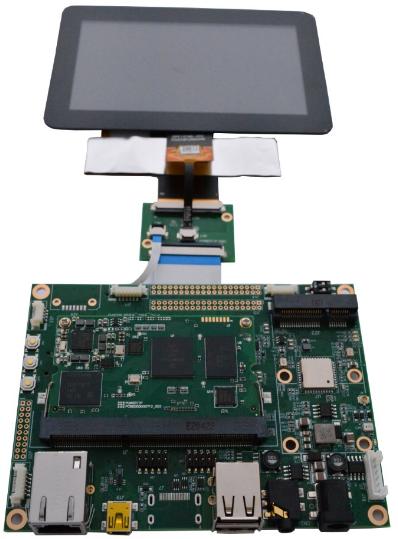 Powertip Technology-HIA800480T033IHC07 TFT Modules i.MX8M 5in TFT WVGA 800x480Pixels MIPI DSI/RGB 850cd/m2 LCD Backlight -20°C to 70°C