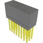 Conn Elevated Socket SKT 24 POS 2.54mm Solder ST Top Entry Thru-Hole Tube