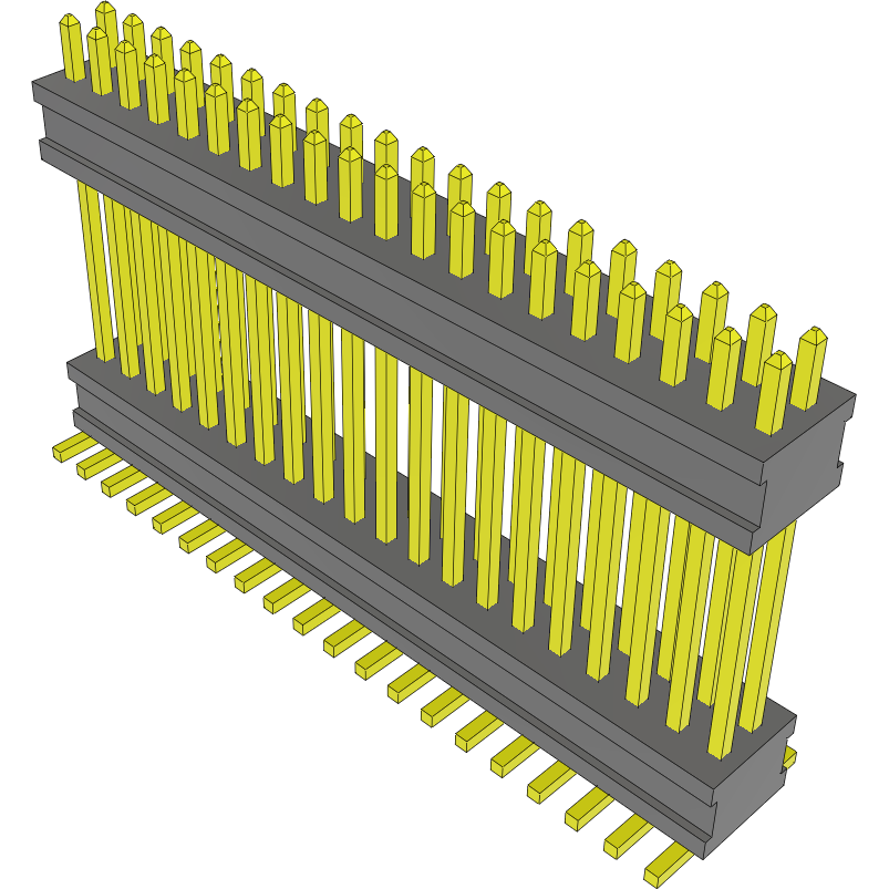 Samtec-FW-20-05-G-D-500-075 Cabezales del conector y receptáculos PCB Conn Board Stacker HDR 40 POS 1.27mm Solder ST Top Entry SMD FLEX STACK™ Tube