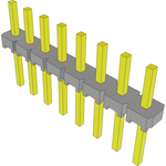Conn Unshrouded Header HDR 8 POS 2.54mm Solder ST Top Entry Thru-Hole Bulk