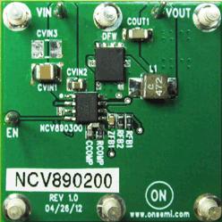 onsemi-NV890200PDR2GEVB Kit e schede di sviluppo gestione della potenza AUTOMOTIVE SWITCHING REGULATOR, 2 A, 2 MHZ, EVALUATION BOARD