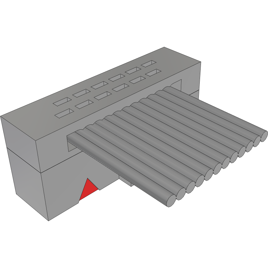 Samtec-FFSD-06-S-06.00-01-N Montaje de cables de cinta/plano Cable Assembly 0.152m 30AWG 1.27mm 12 POS IDC Connector F TIGER EYE™ Bulk