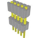 Conn Board Stacker HDR 5 POS 1.27mm Solder ST Thru-Hole Bulk