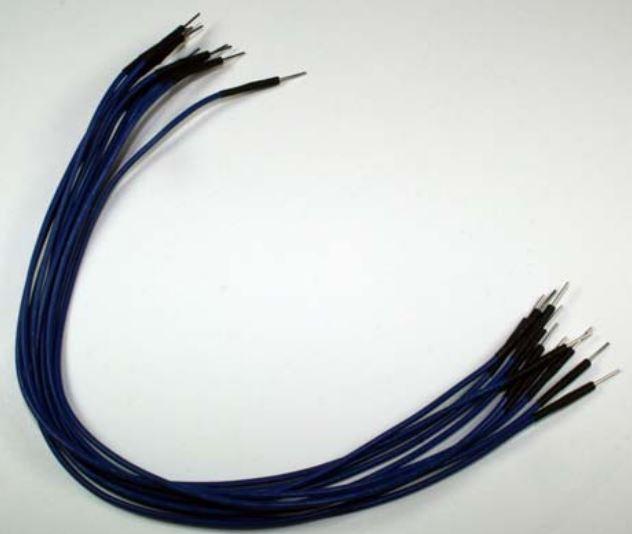 Twin Industries-TW-MP-20 Component Kits Prototyping Wires With Male To Male Machine Pin Ends For Rapid Prototyping, 10-Pack, Wires 20cm In Length
