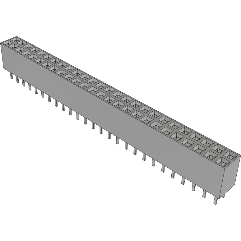 Samtec-BCS-126-L-D-TE Steckverbinderleisten und Leiterplattenbuchsen Conn Socket Strip SKT 52 POS 2.54mm Solder ST Top Entry Thru-Hole TIGER CLAW™ Tube