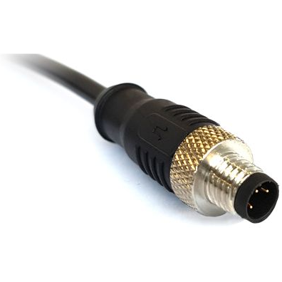 Bulgin Components PLC-PXPTPU12FIM04DCL050PUR null Cable Assembly Circular 5m 22-28AWG M12 Circular 4 Straight