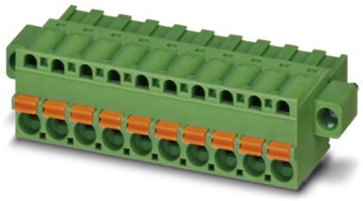 PHOENIX CONTACT-1909427 Blocchi terminali connettore Conn Spring Cage F 4 POS 5mm Push-In Spring ST Cable Mount 12A