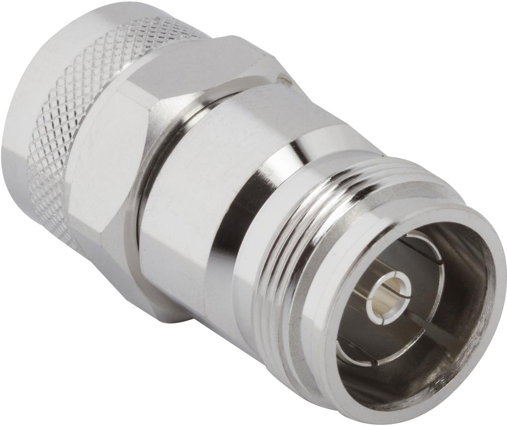 Amphenol RF-AD-4310JNP-1 Connector RF Conn 4.3/10-Type N Adapter 0Hz to 6GHz 50Ohm ST F/M Silver