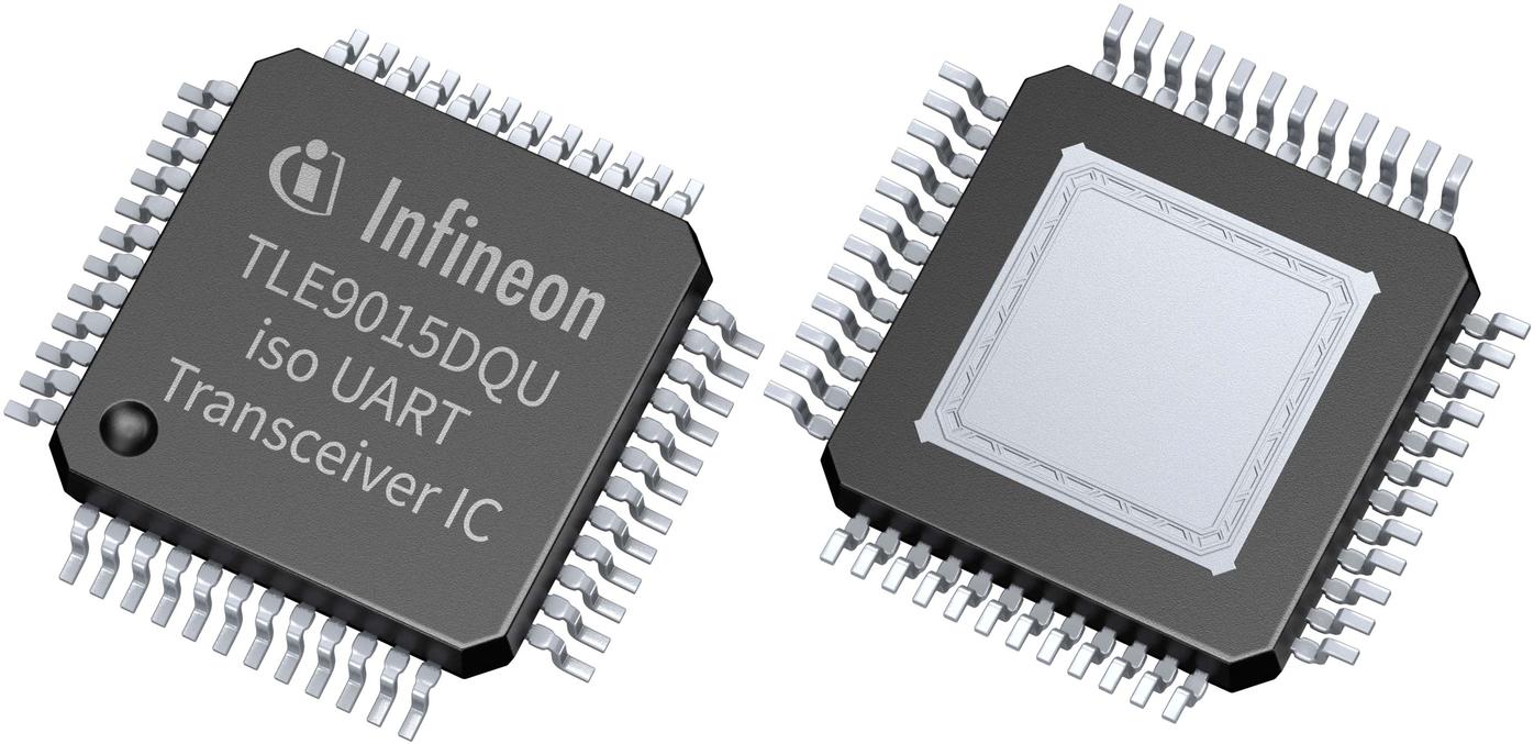 Infineon Technologies AG-TLE9015DQUXUMA1 UARTs UART 2-CH 5V/9V/12V/15V/24V/36V 48-Pin TQFP EP T/R Automotive AEC-Q100