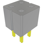 Conn Unshrouded Header HDR 4 POS 2.54mm Solder ST Top Entry Thru-Hole