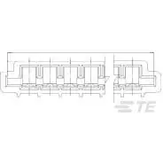 TE Connectivity-6-487509-1 Connector FFC-FPC Conn FFC Connector SKT 12 POS 2.54mm Solder ST Thru-Hole Tray
