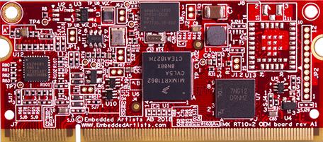 Embedded Artists-EAC00308 Placas y kits de desarrollo del sistema integrado MIMXRT1062CVL5A Application Processor and SOC Development Board 528MHz CPU 32MB RAM 4MB SPI Flash