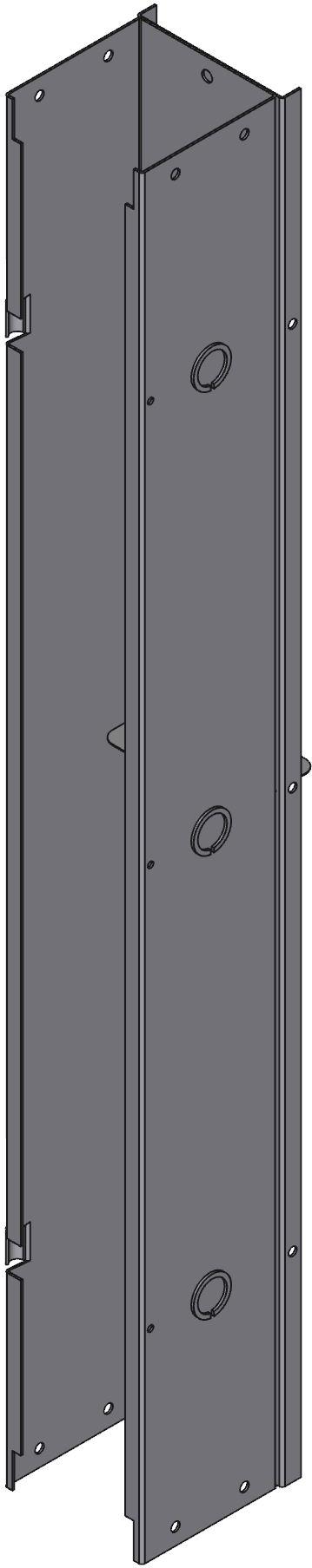 Hammond Manufacturing-CWST436 Ductos de alambrado Wiring Ducts Hinged Cover Square with Cover Steel Gray