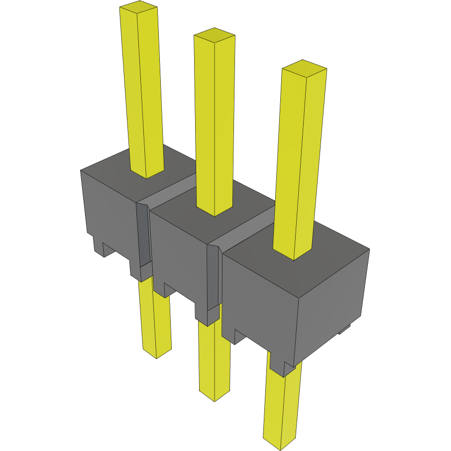 Samtec-MTSW-103-07-G-S-175 Steckverbinderleisten und Leiterplattenbuchsen Conn Unshrouded Header HDR 3 POS 2.54mm Solder ST Top Entry Thru-Hole Bulk