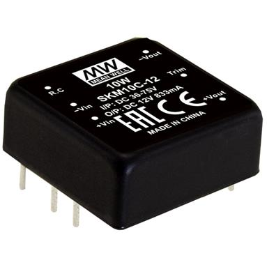 Mean Well Enterprises-SKM10E-12 DC/DC-Wandler und Spannungsreglermodul Module DC-DC 5VIN 1-OUT 12V 0.833A 10W 6-Pin DIP Module Tube