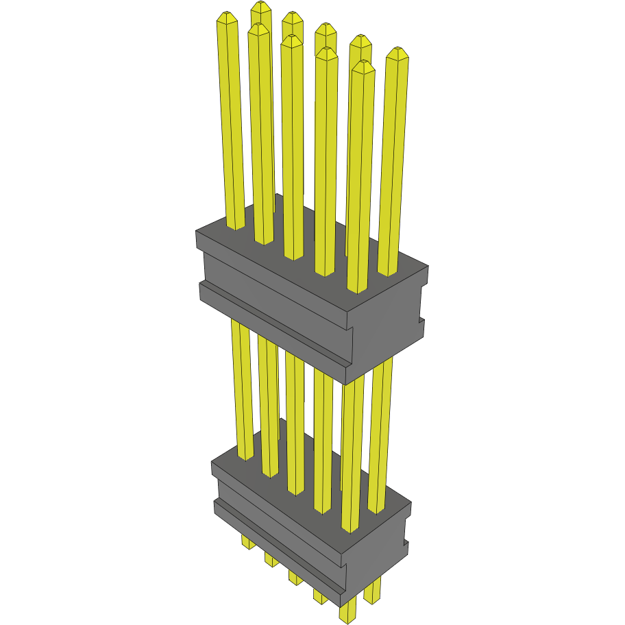 Samtec-FW-05-02-G-D-465-260 Steckverbinderleisten und Leiterplattenbuchsen Conn Board Stacker HDR 10 POS 1.27mm Solder ST Top Entry Thru-Hole FLEX STACK™ Layer