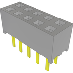 Conn Socket Strip SKT 10 POS 2mm Solder ST Top Entry Thru-Hole Tube