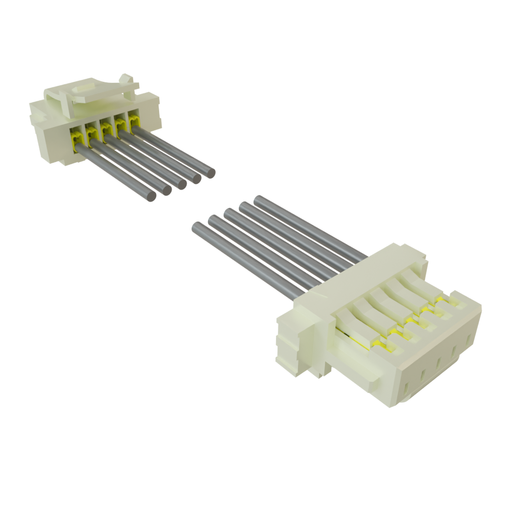 Samtec-S1SS-05-28-GF-10.00-L1 Andere Kabelbaugruppen Cable Assembly Discrete Wire 0.254m 28AWG Wire to Board to Wire to Board 5 to 5 POS SKT-SKT Crimp-Crimp Micro Mate™ Bag