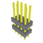 Conn Board Stacker HDR 8 POS 2.54mm Solder ST Top Entry Thru-Hole Bulk