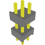 Conn Board Stacker HDR 4 POS 2.54mm Solder ST Top Entry Thru-Hole Bulk