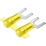 Fork Terminal 10-12AWG Copper Yellow 25.91mm Tin T/R