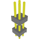 Conn Board Stacker HDR 4 POS 2.54mm Solder ST Top Entry Thru-Hole Bulk