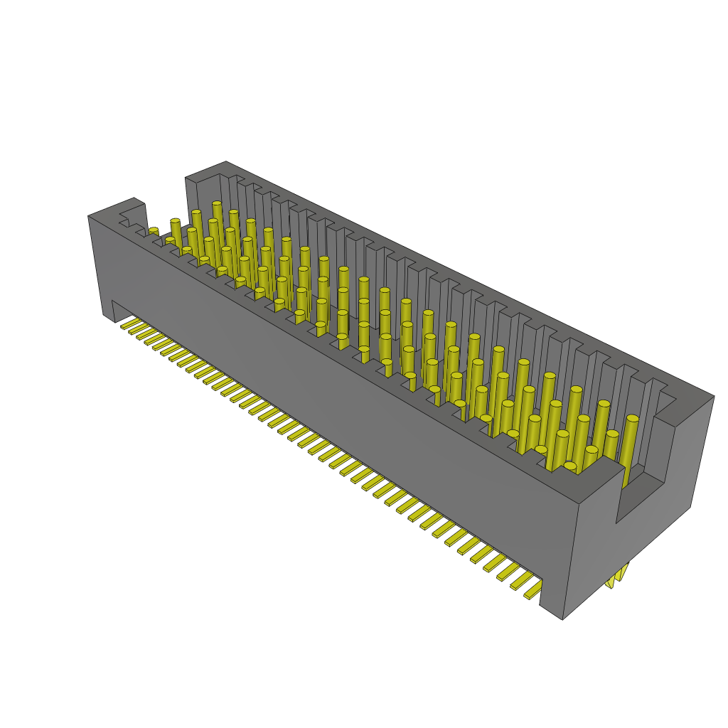 Samtec-MOLC-120-02-S-Q-LC Connector Headers and PCB Receptacles Conn Shrouded Header (4 Sides) HDR 80 POS 1.27mm Solder ST SMD Tube