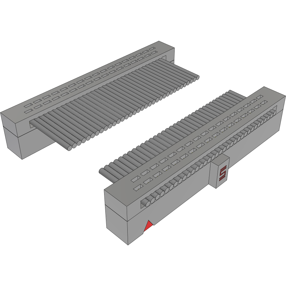 Samtec-FFSD-17-D-01.00-01-N-RN1 Flachband Kabelbaugruppen 1.27 mm Low Profile Tiger Eye IDC Ribbon Cable Assembly