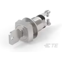 TE Connectivity-2SKF131AEL01 Switch KeyLock Switch Key Lock OFF ON SPST 90° Flat Key 1A 120VAC Screw Panel Mount