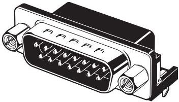 Omron-XM2C-1542-132L Conector D-subminiatura Conn D-Sub PIN 15 POS 1.38mm Solder RA Thru-Hole 15 Terminal 1 Port