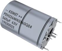 KEMET Corporation-PEH225MG368EQE4 Kondensator, Aluminium Radial Crown Aluminum Electrolytic Capacitors Automotive AEC-Q200