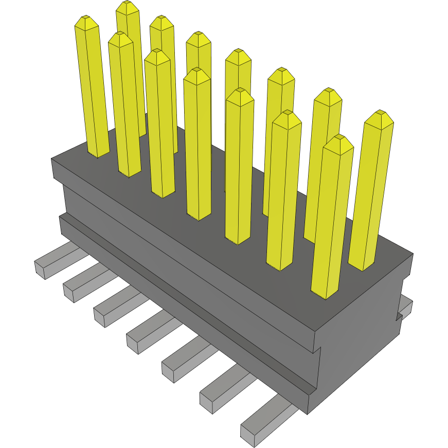 Samtec-FTSH-107-04-L-DV Steckverbinderleisten und Leiterplattenbuchsen Conn Unshrouded Header HDR 14 POS 1.27mm Solder ST Top Entry SMD TIGER CLAW™ Tube