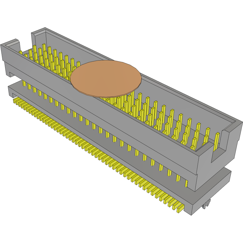 Samtec-TOLC-125-22-L-Q-LC-K-TR Connector Headers and PCB Receptacles Conn Shrouded Header (4 Sides) HDR 100 POS 0.635mm Solder ST SMD T/R