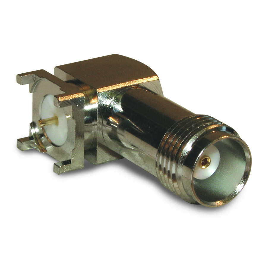 Amphenol RF-122462 RF-Steckverbinder Conn TNC 0Hz to 11GHz 50Ohm Solder RA Thru-Hole RCP Gold