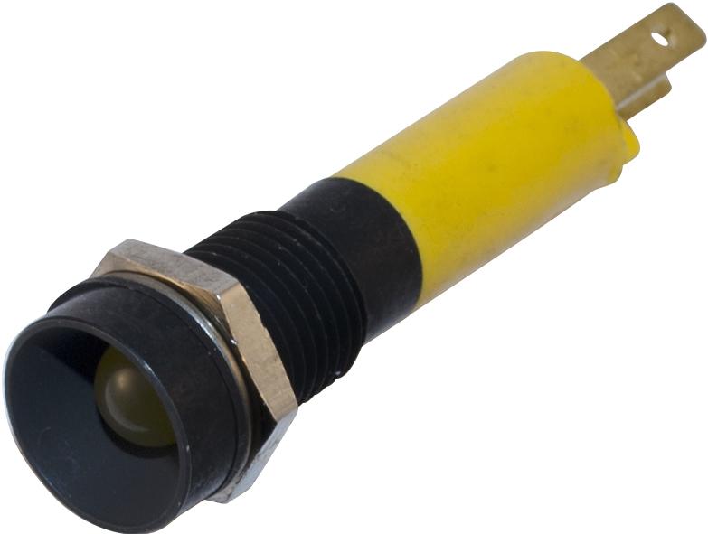 Wamco, Inc-WL-19091452 Panel Mount Indicators LED Panel Mount Indicator Uni-Color Yellow 1200mcd 2-Pin