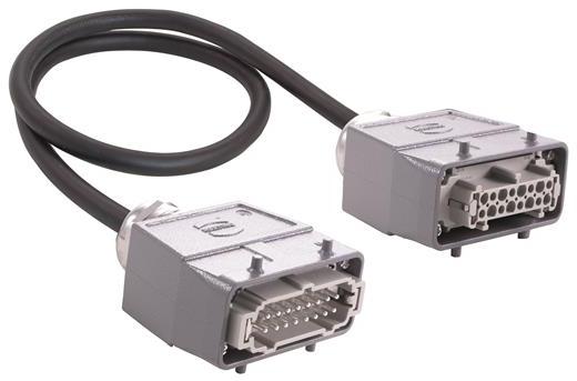 HARTING-20871469001100 Andere Kabelbaugruppen Copper cable (round) Pre-assembled on both sides Cable length 1 m