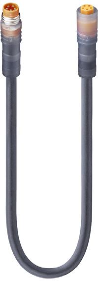 Lumberg-934894011 Andere Kabelbaugruppen M8 5-Pole, B-coding Double-Ended Overmolded Cordsets, Straight and Right Angle, Male to Female for Actuators and Sensors