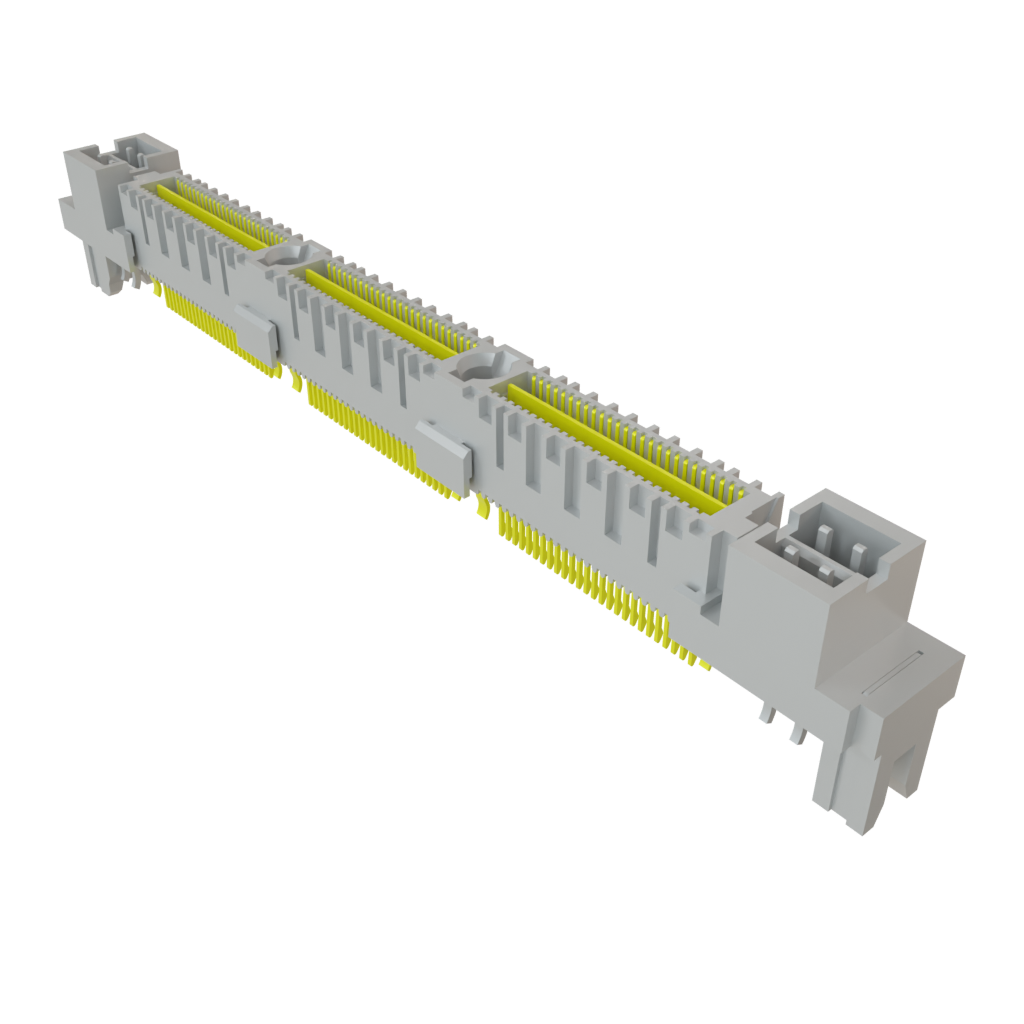 Samtec-QMS-078-01-SL-D-EM2-PC4 Steckverbinderleisten und Leiterplattenbuchsen Conn Micro High Speed Terminal Strip HDR 8Power/156Signal POS 0.635mm Solder ST Edge Mount Tray