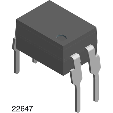 Vishay-VO615C-4X016 Transistor- und fotovoltaischer Ausgang, Optokoppler Optocoupler DC-IN 1-CH Transistor DC-OUT 4-Pin DIP Tube
