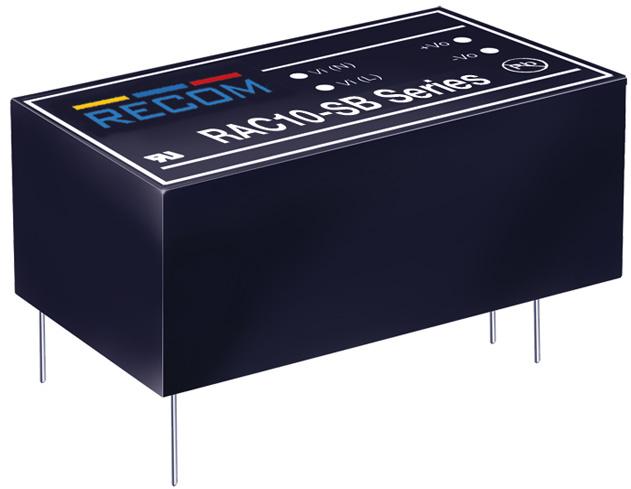 RECOM Power-RAC10-24SB-ST Alimentazione da CA a CC AC/DC Power Supply Single-OUT 24V 0.417A 10W 8-Pin Box