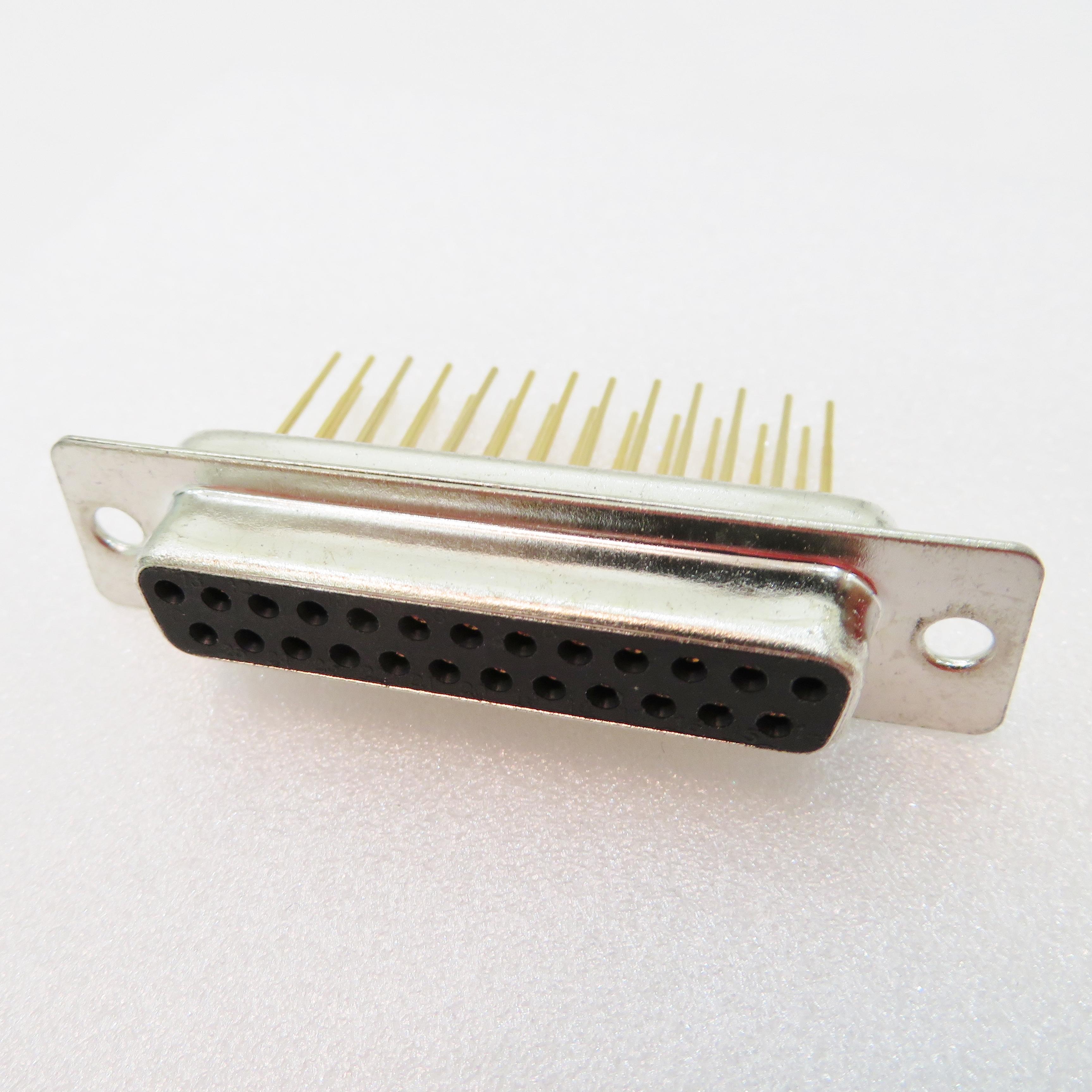 ADAM TECH-DB25-ST-1-BL-JS Steckverbinder, D-Sub Conn D-Sub SKT 25 POS 1.38mm Solder ST Thru-Hole 25 Terminal 1 Port Tray