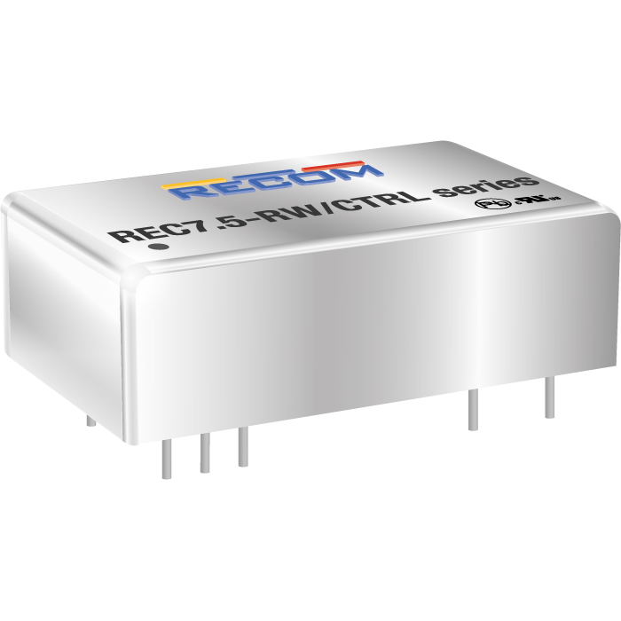 RECOM Power GmbH-REC7.5-243.3SRW/H1/A/M/CTRL DC to DC Converter and Switching Regulator Module Module DC-DC 24VIN 1-OUT 3.3V 1.8A 7.5W Medical 9-Pin Metal DIP Tube
