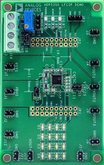 Analog Devices-ADP5350CP-EVALZ Placas y kits de desarrollo de administración de potencia ADP5350CP PMIC Solution Evaluation Board
